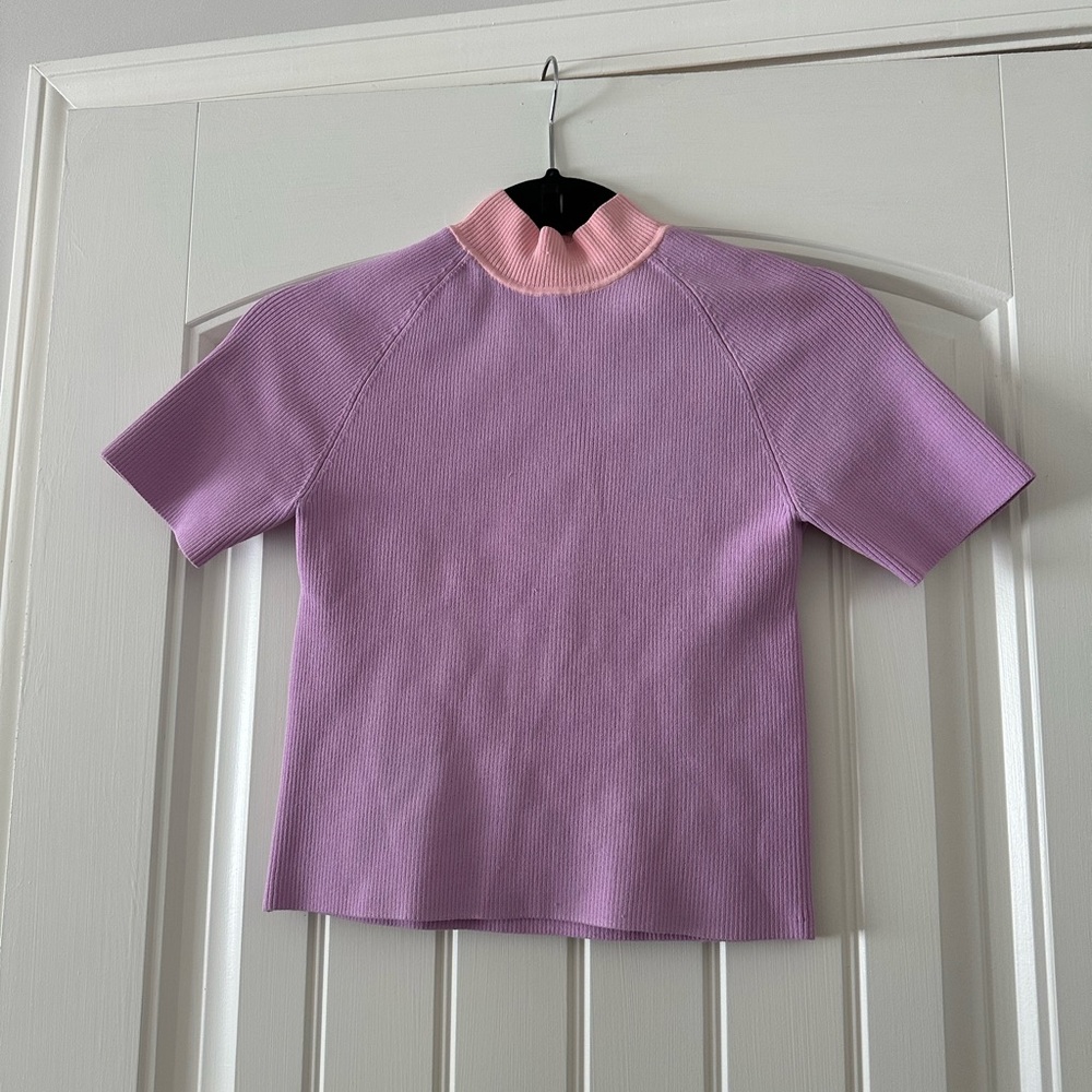 Staud Ribbed Top with Open Back